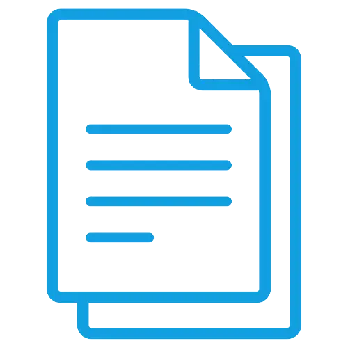 Icone de boleto azul